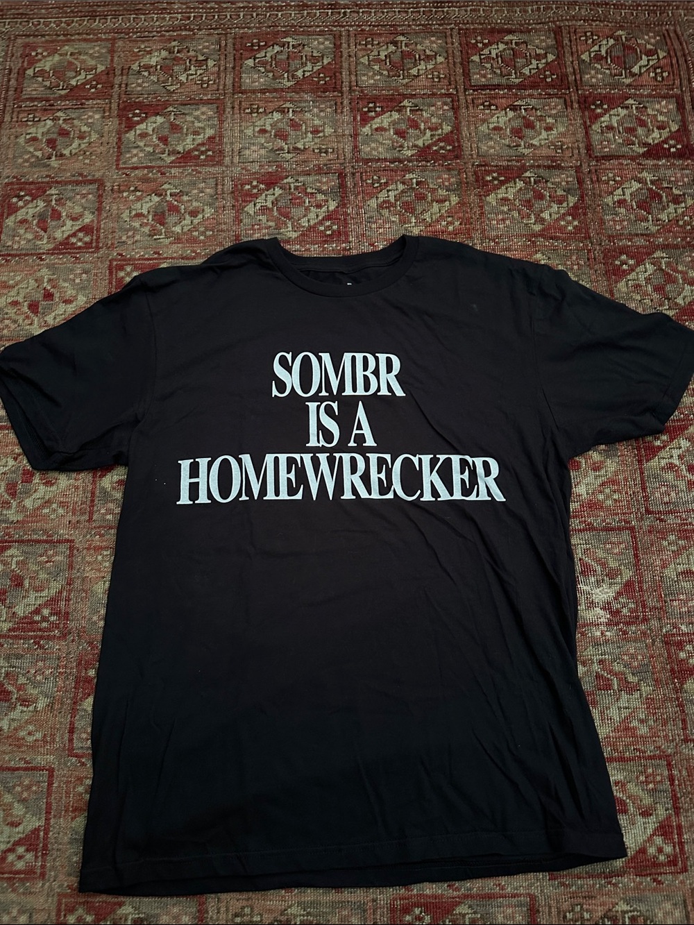 Black 'SOMBR IS A HOMEWRECKER' Graphic Tee Men’s L